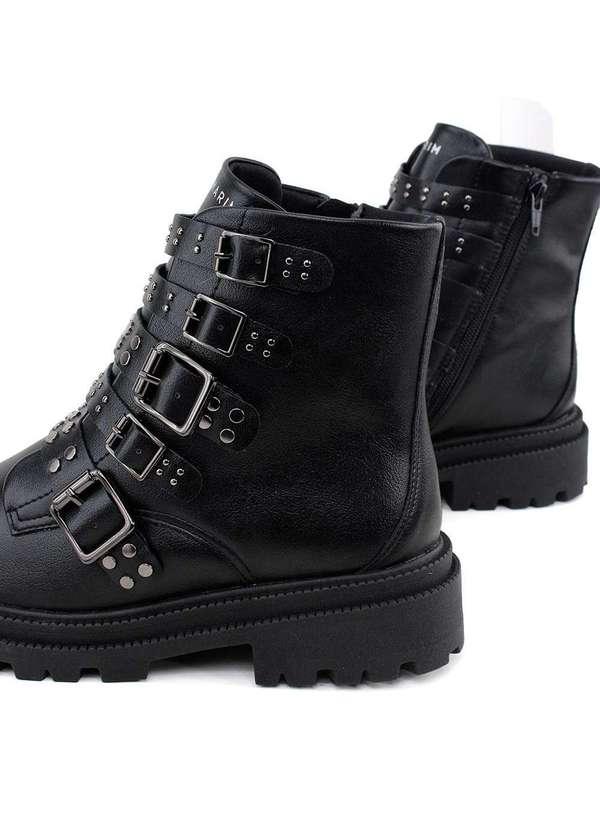 Ramarim - Coturno Ramarim Cano Curto Fivelas Preto Preto 4