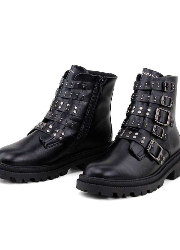 Ramarim - Coturno Ramarim Cano Curto Fivelas Preto Preto 9