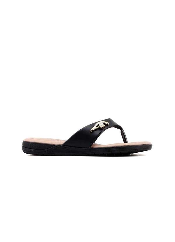 Comfortflex - Chinelo Comfortflex Softday 2480403 Preto Preto