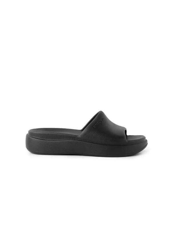 Piccadilly - Chinelo Slide Feminino Piccadilly Marshmallow. Preto Preto