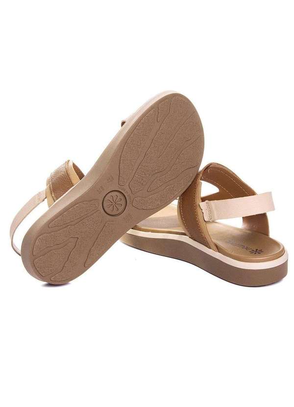 Itapua - Sandália Flatform New Face Couro. Creme Bege 6
