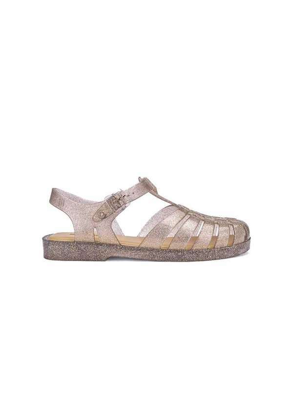 Melissa - Sandália Melissa Possession Shiny 33520 Prata Prata