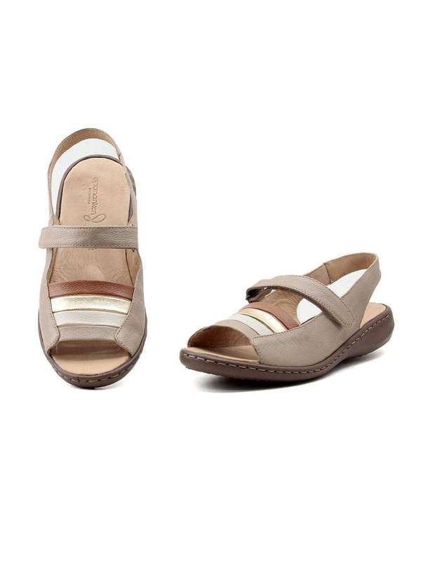 Opananken - Sandália Opananken Couro 63604 Amendoa Bege 4