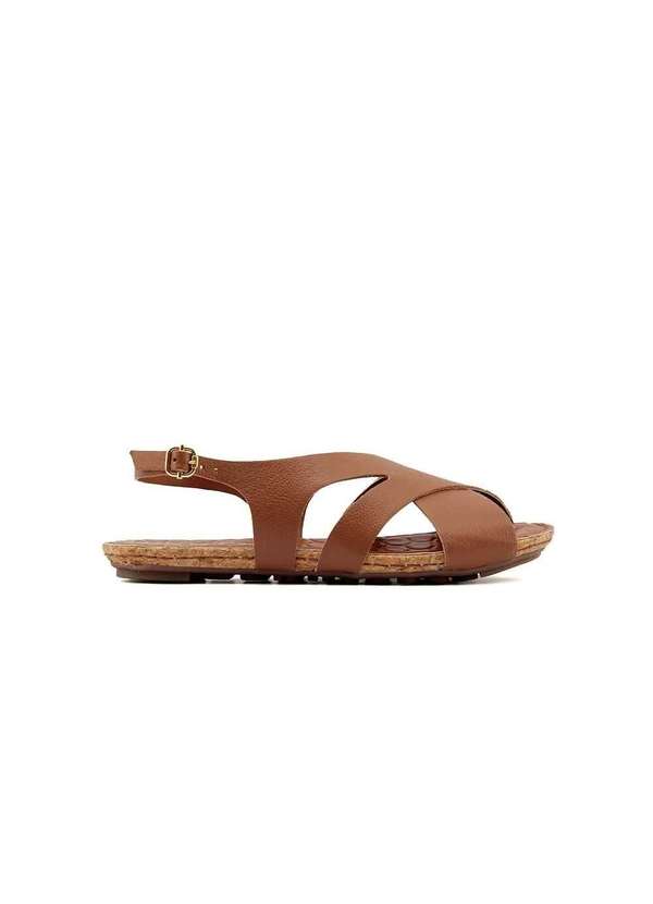 Orcade - Sandália Rasteira Orcade Beatrice 013823 Couro Tabaco Marrom