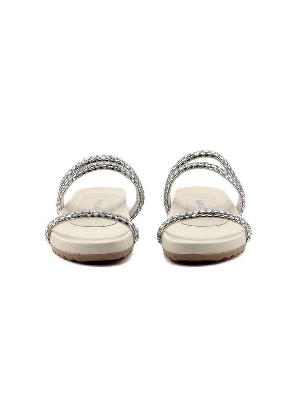 Quiz - Tamanco Sandra Quiz Strass 61.1993.34 Off White Bege 3
