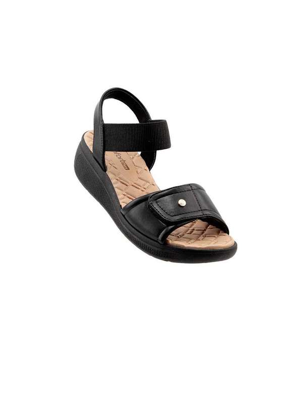 Comfortflex - Sandália Anabela Comfortflex 2486403 Preto Preto 2