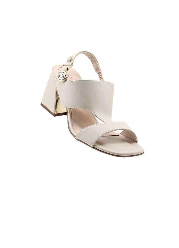 Bebecê - Sandália Bebecê Salto Bloco T6049-102 Aveia Bege 2