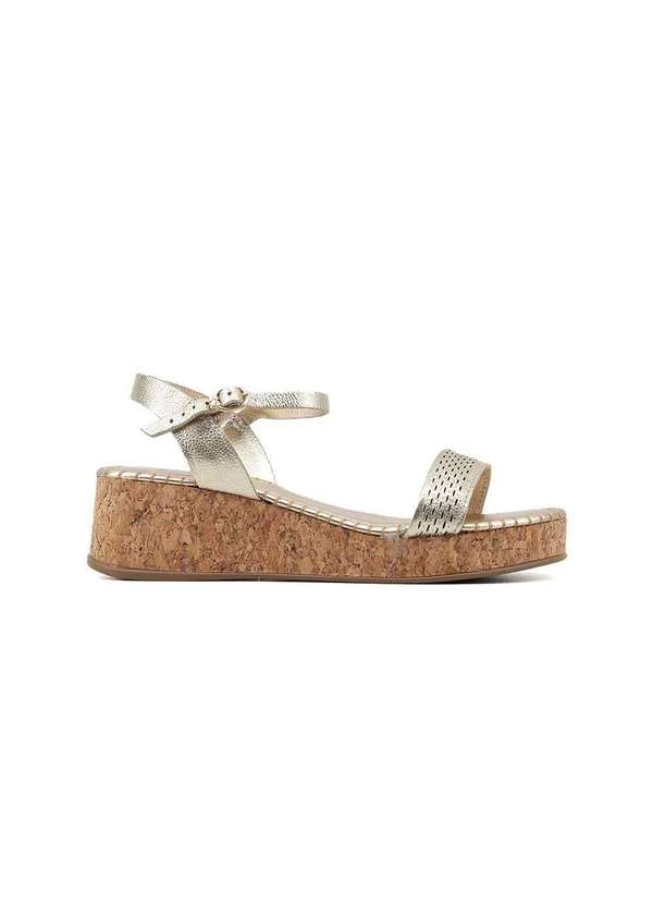 Bottero - Sandália Bottero Plataforma Roma 366428 Couro Dourado Dourado 1