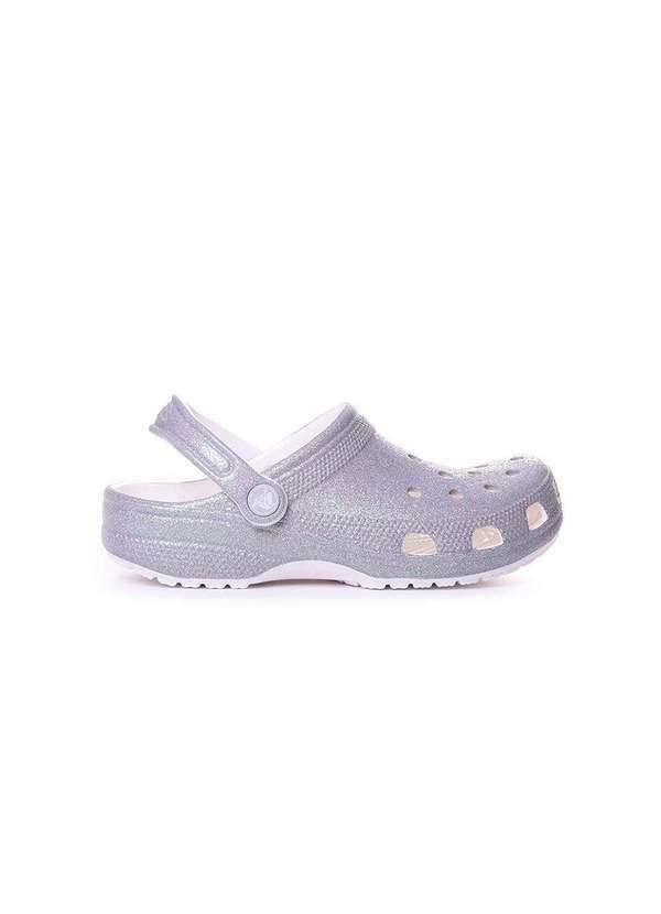 Crocs - Sandália Crocs Classic Glitter Branco Branco