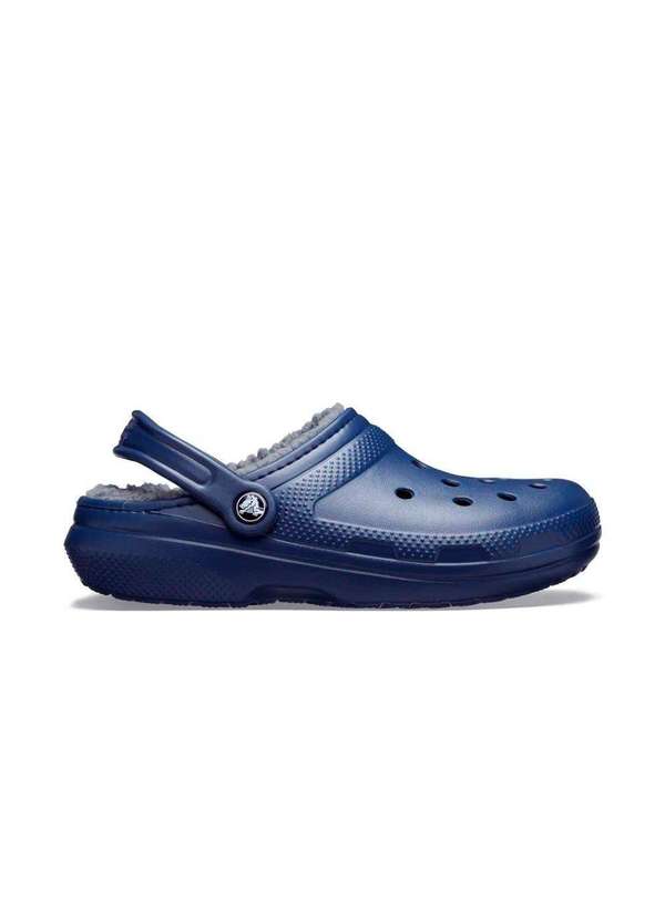 Crocs - Sandália Crocs Classic Lined Clog T 203 Marinho Azul