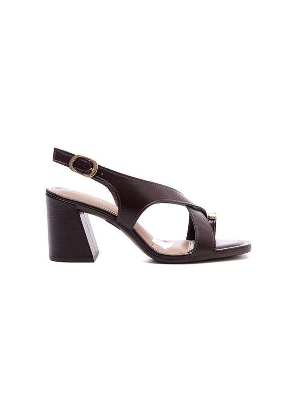 Dakota - Sandália Dakota Salto Bloco Médio Marrom Marrom