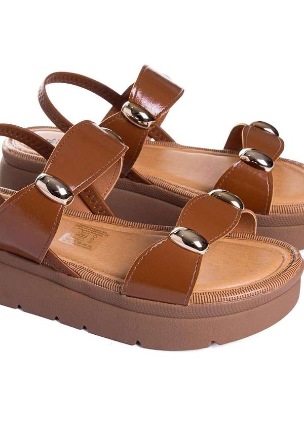 Dakota - Sandália Feminina Mississipi Flatform Tabaco Marrom 4