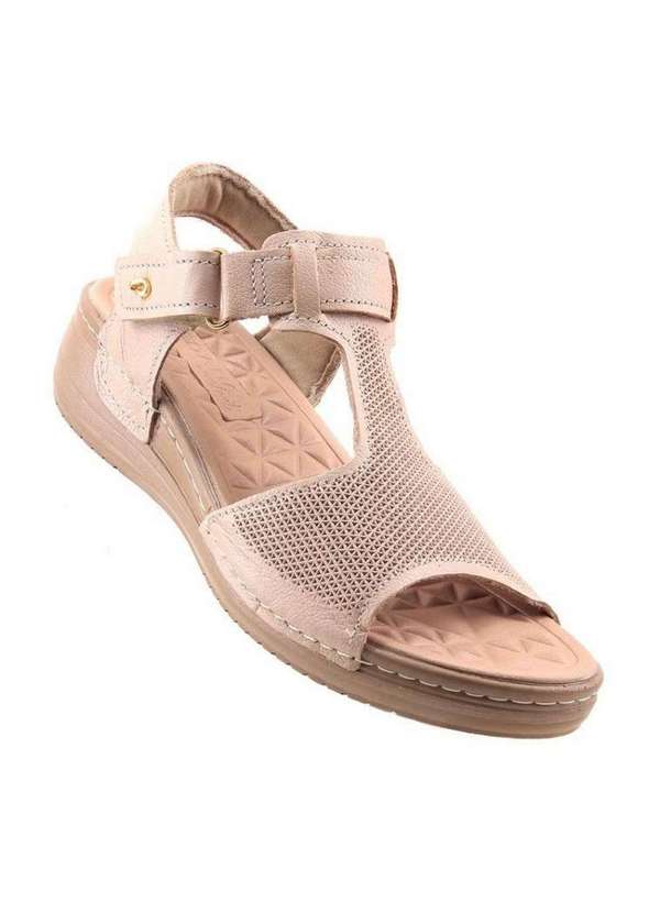 Pegada - Sandália Feminina Pegada em Couro 233805 Nude Nude 2
