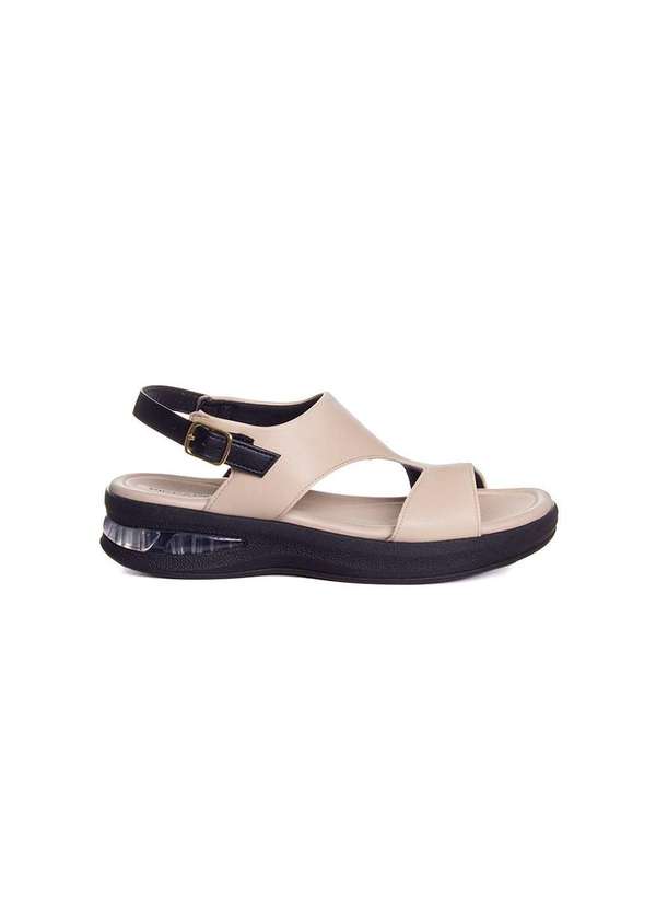 Piccadilly - Sandália Feminina Piccadilly Soft Step . Bege Bege