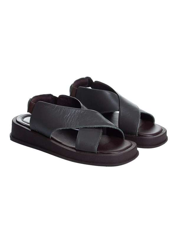 Pixolé - Sandália Feminina Pixolé Couro Verde Verde 3