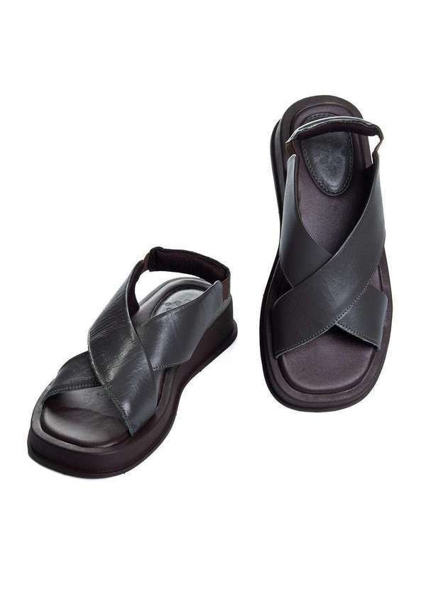 Pixolé - Sandália Feminina Pixolé Couro Verde Verde 4