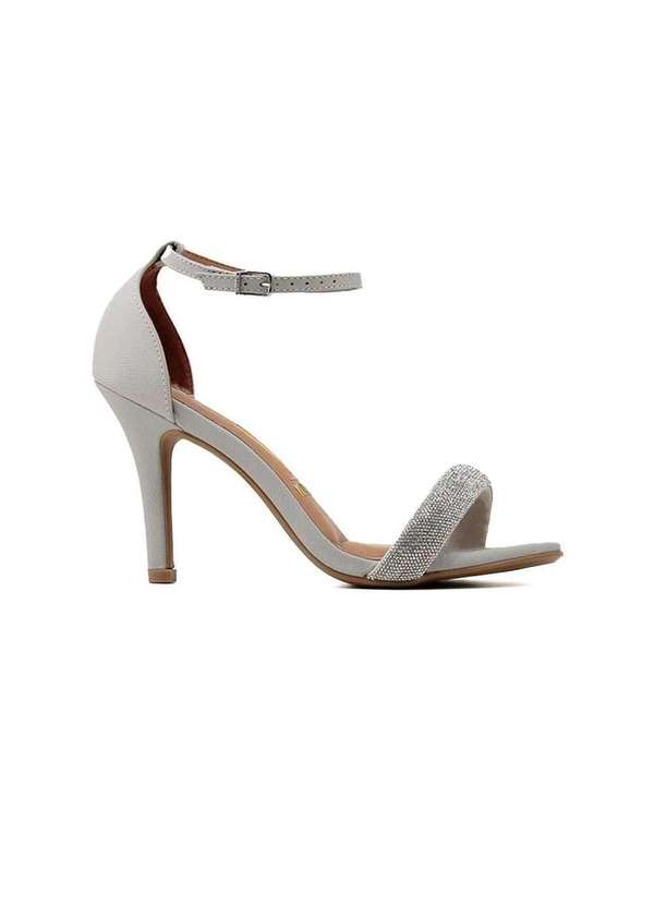 Sandália Festa Vizzano Salto Fino 6249-1003 Cinza Cinza Pixole