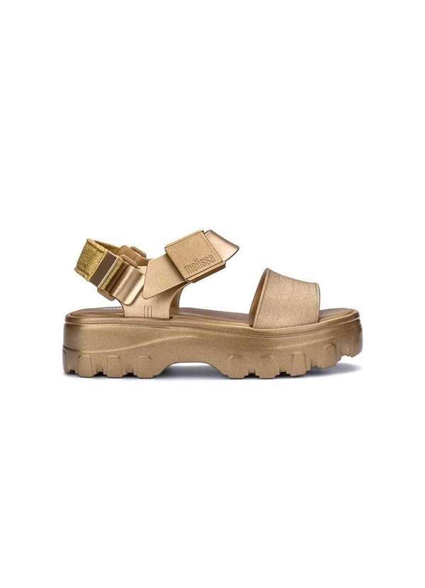 Melissa - Sandália Melissa Kick Off Metallic 36081 Dourado Dourado