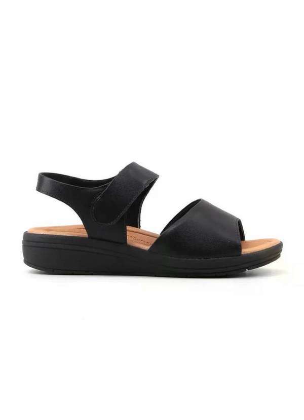 Usaflex - Sandália Papete Feminina Usaflex Ak0501 Preto Preto