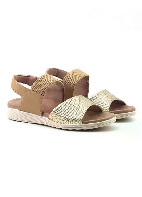 Usaflex - Sandália Papete Usaflex Ad3922 Prata Velho Bronze 2