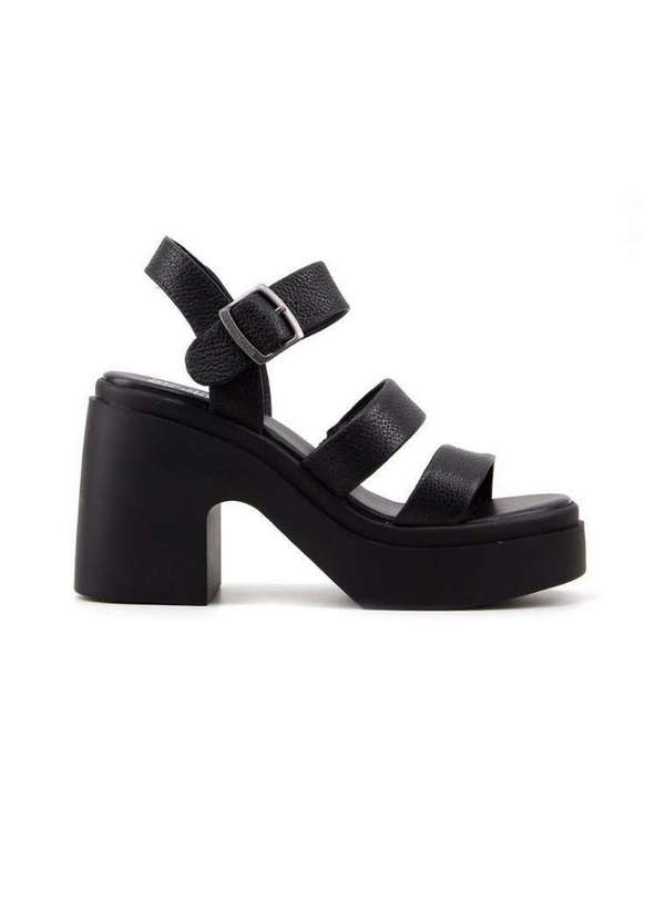 Sandália Plataforma Cravo e Canela 31681104 Preto Preto Pixole