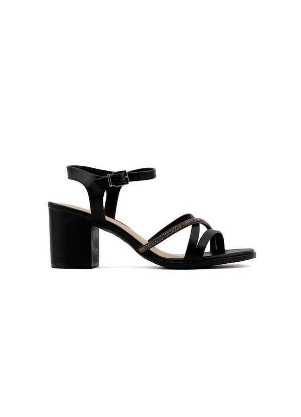 Ramarim - Sandália Ramarim Salto Bloco 2431204 Preto Preto