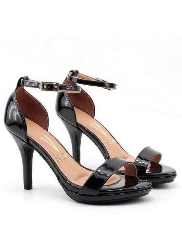Vizzano - Sandália Vizzano Salto Alto 6210-655 Preto Preto