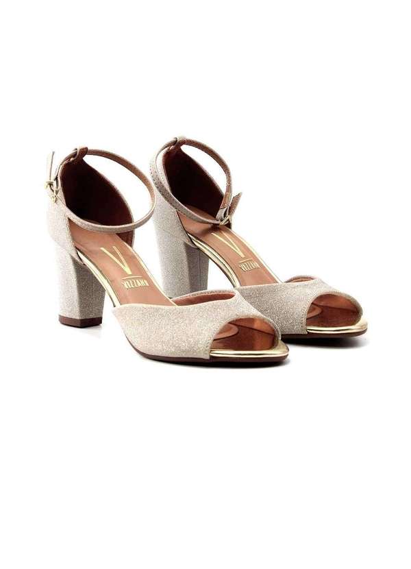 Vizzano - Sandália Vizzano Salto Glitter 6262-406 Dourado Dourado 3