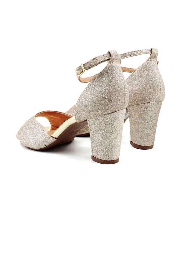Vizzano - Sandália Vizzano Salto Glitter 6262-406 Dourado Dourado 4