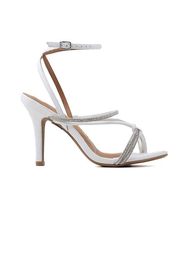 Vizzano - Sandália Vizzano Tiras Strass 6249-499 Branco Branco