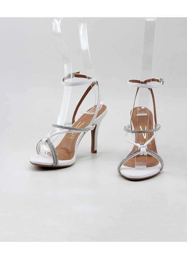 Vizzano - Sandália Vizzano Tiras Strass 6249-499 Branco Branco 4