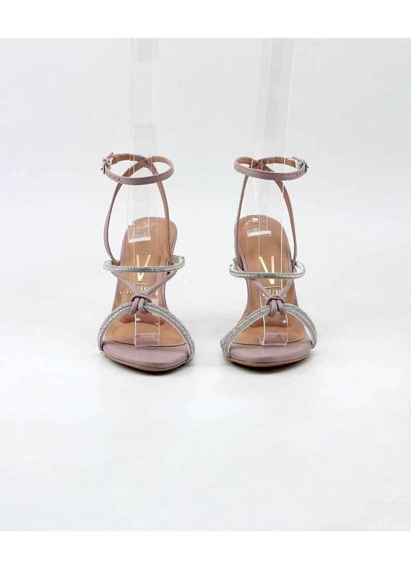 Vizzano - Sandália Vizzano Tiras Strass 6249-499 Taupy Bege 3