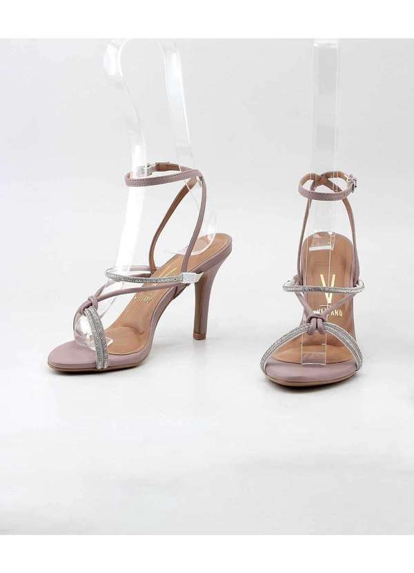 Vizzano - Sandália Vizzano Tiras Strass 6249-499 Taupy Bege 4