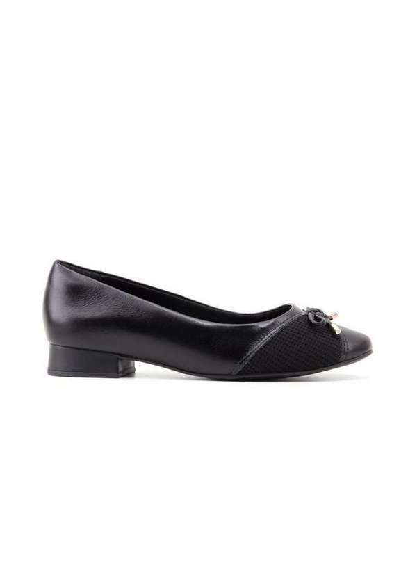 Comfortflex - Sapatilha Comfortflex Salto Baixo 2482303 Preto Preto