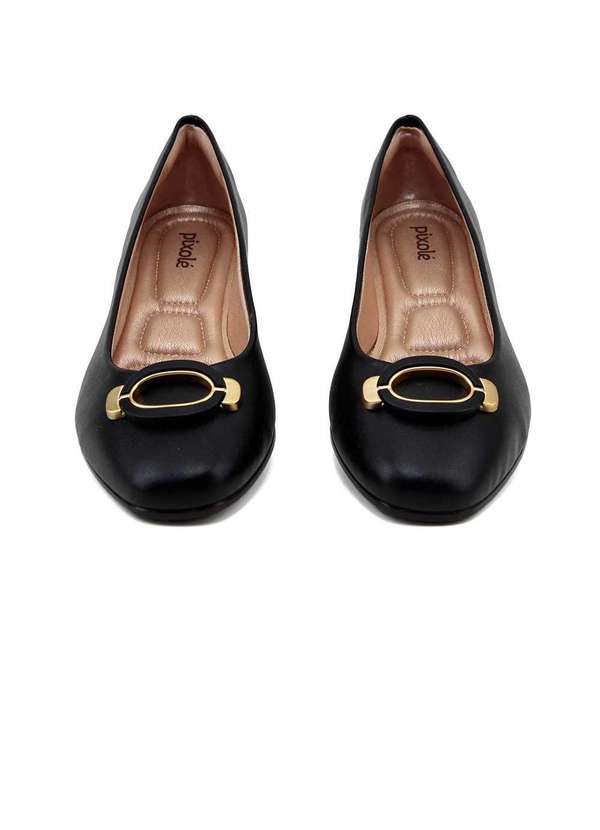 Light Gel - Sapatilha Feminina Light Gel Bico Redondo Preto Preto 3