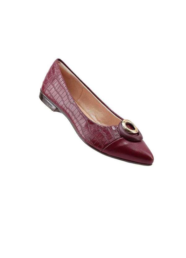 Light Gel - Sapatilha Light Gel Bico Fino 5745717 Vinho Vermelho 2