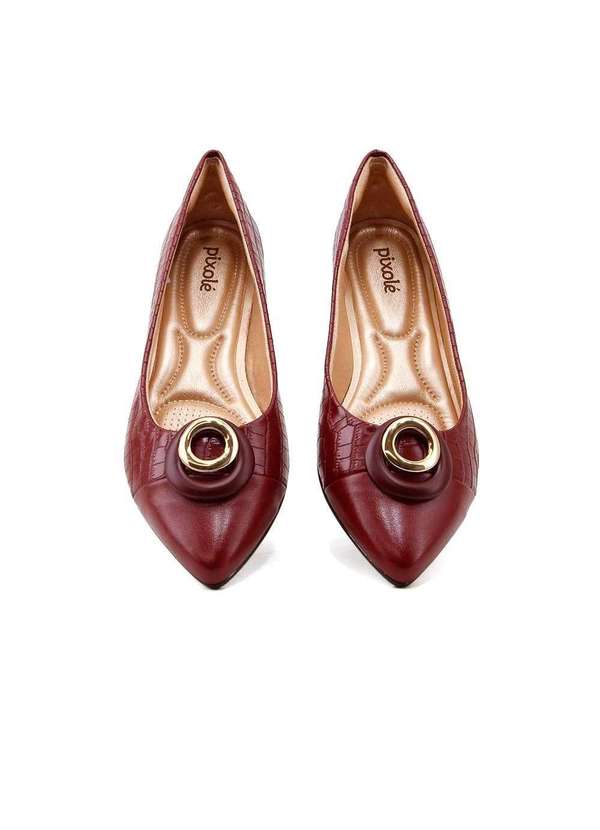 Light Gel - Sapatilha Light Gel Bico Fino 5745717 Vinho Vermelho 5