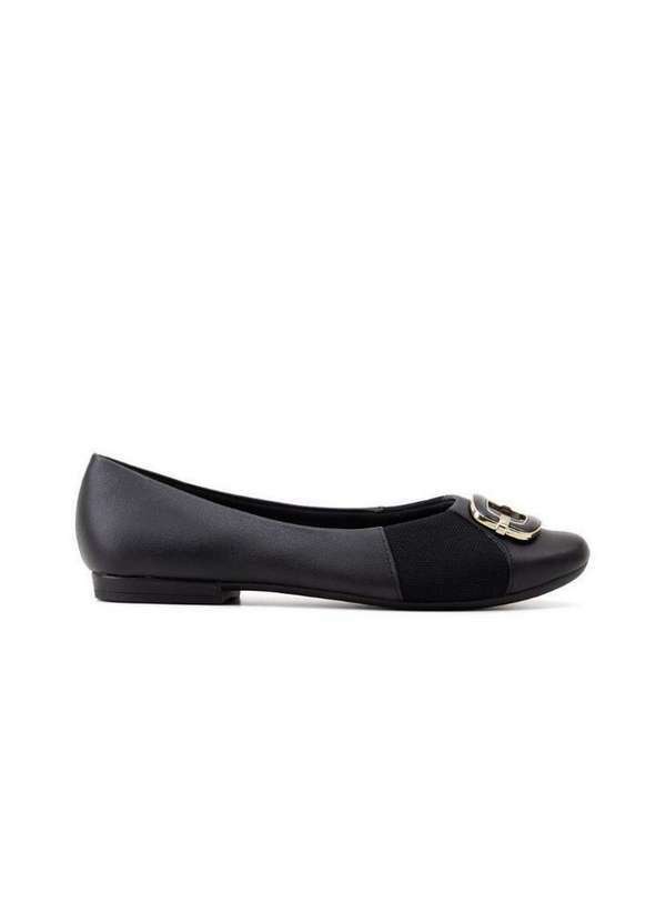 Usaflex - Sapatilha Usaflex Joanete Salto Baixo Mm0104 Preto Preto