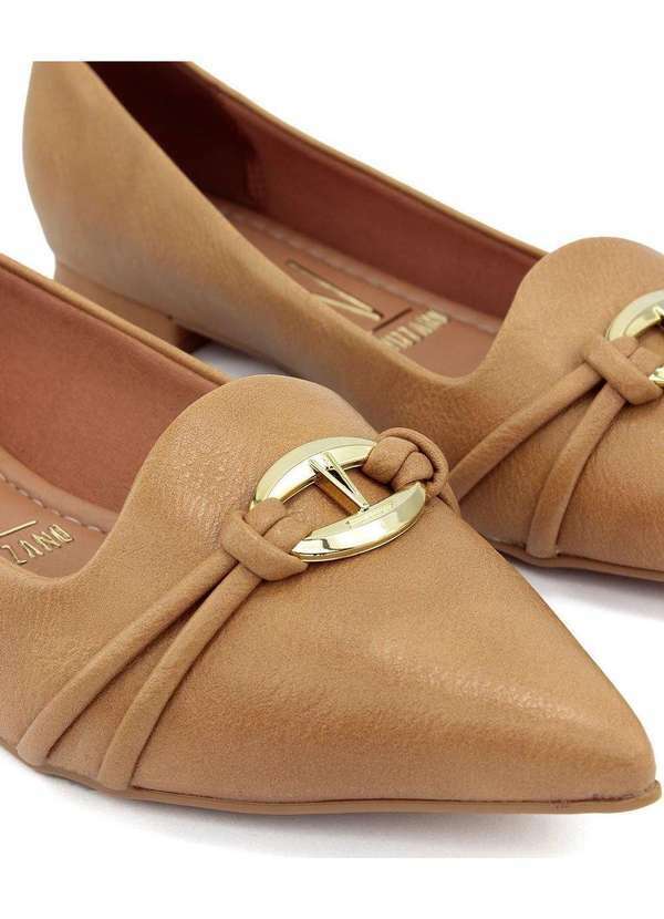 Vizzano - Sapatilha Vizzano Bico Fino Areia Bege 5