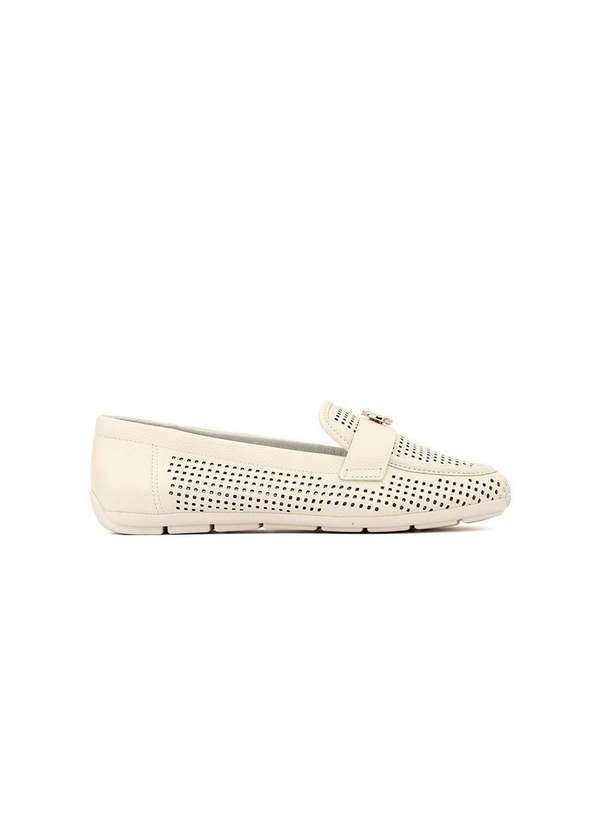 Comfortflex - Mocassim Feminino Comfortflex Relax Soft Off White Bege