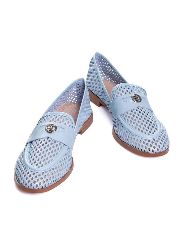 Giulia Domna - Mocassim Feminino Giulia Domna Couro Azul Azul 5