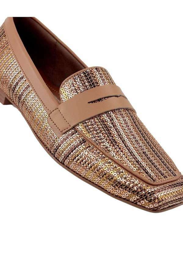 Pixolé - Mocassim Loafer Valentina Bico Quadrado Multicolor Multicores 3