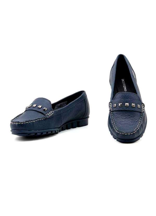 Bottero - Sapato Mocassim Bottero 354008 Couro Marinho Azul 4