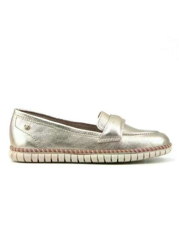 Bottero - Sapato Mocassim Bottero 354503 Couro Dourado Dourado