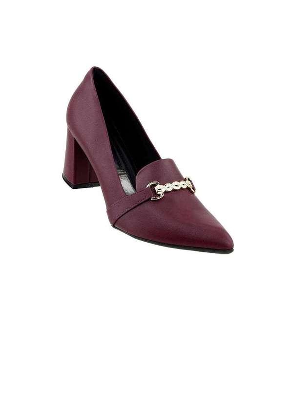 Piccadilly - Sapato Piccadilly Salto Alto Vinho Vermelho 2