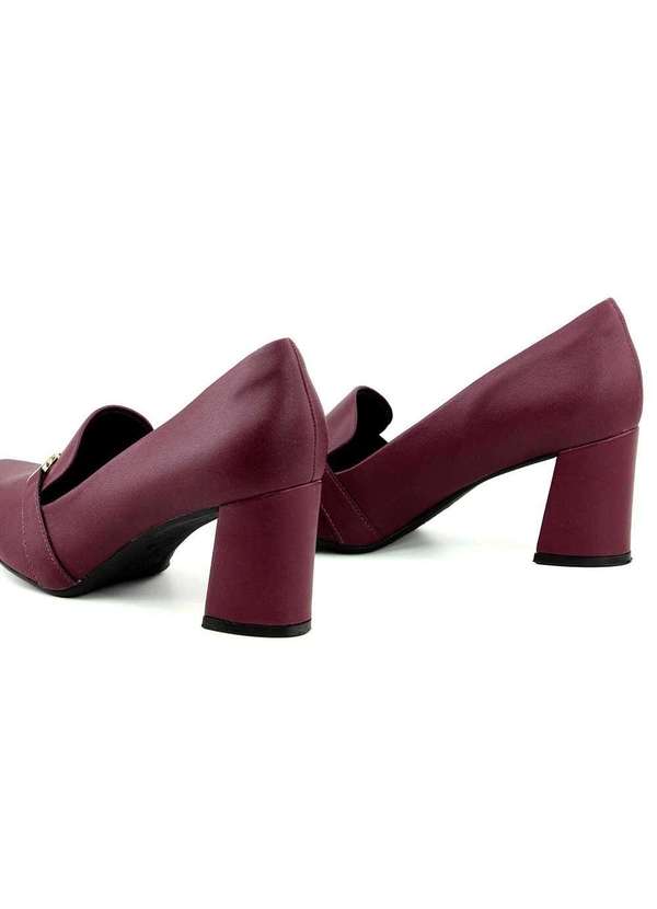 Piccadilly - Sapato Piccadilly Salto Alto Vinho Vermelho 6