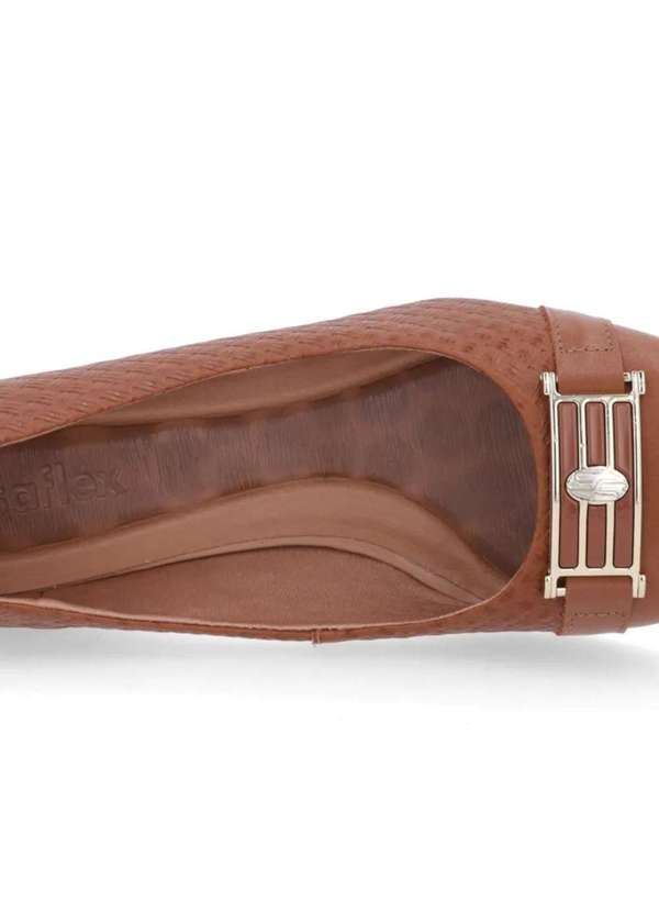 Usaflex - Usaflex Sapato Al0803 Canela Marrom 5