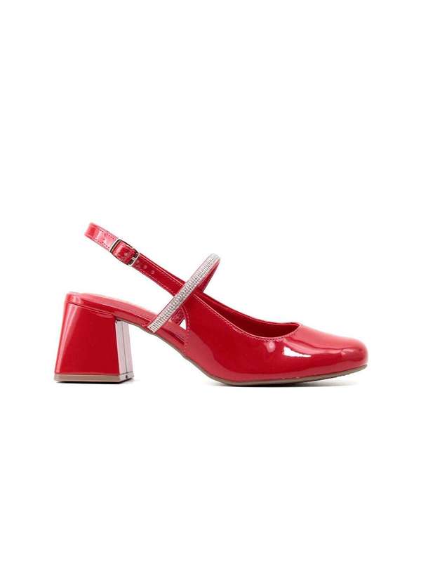 Via Marte - Sapato Scarpin Via Marte Slingback 067-003-01 Vermelho Vermelho