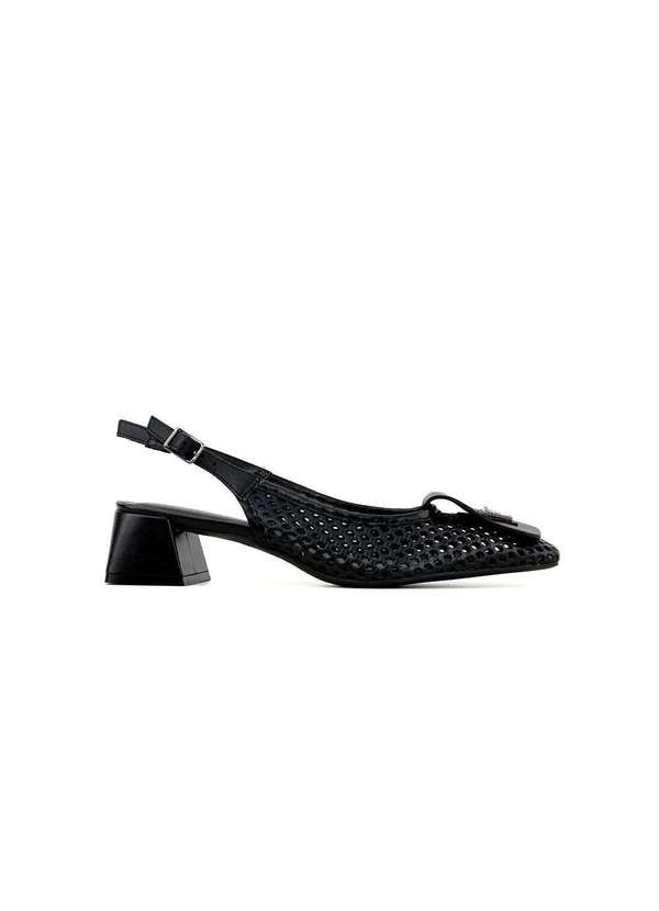 Giulia Domna - Sapato Slingback Giulia Domna Atanado Preto Preto 1