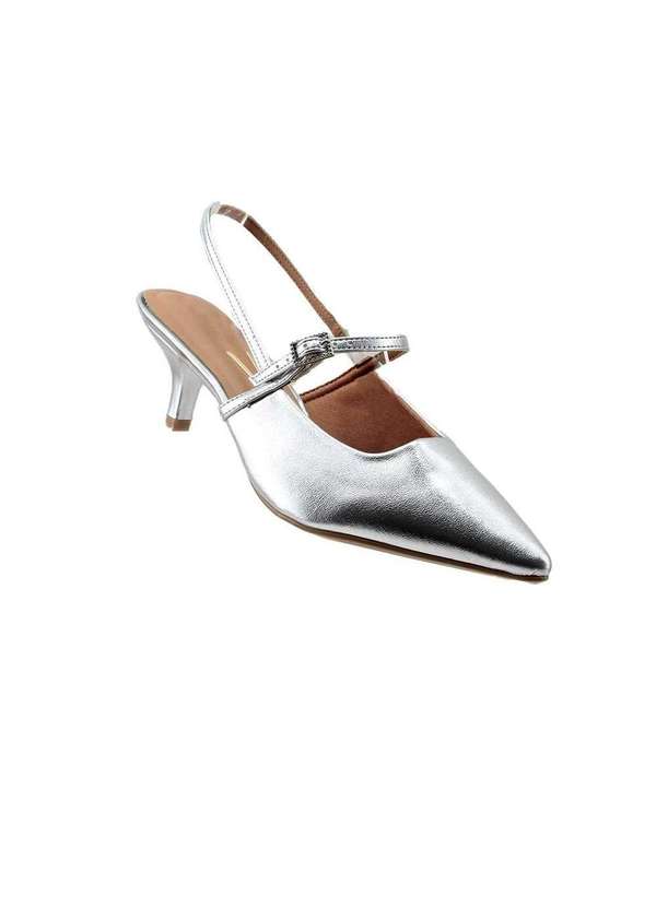 Vizzano - Sapato Slingback Vizzano Salto Baixo 1122-881 Prata Prata 2